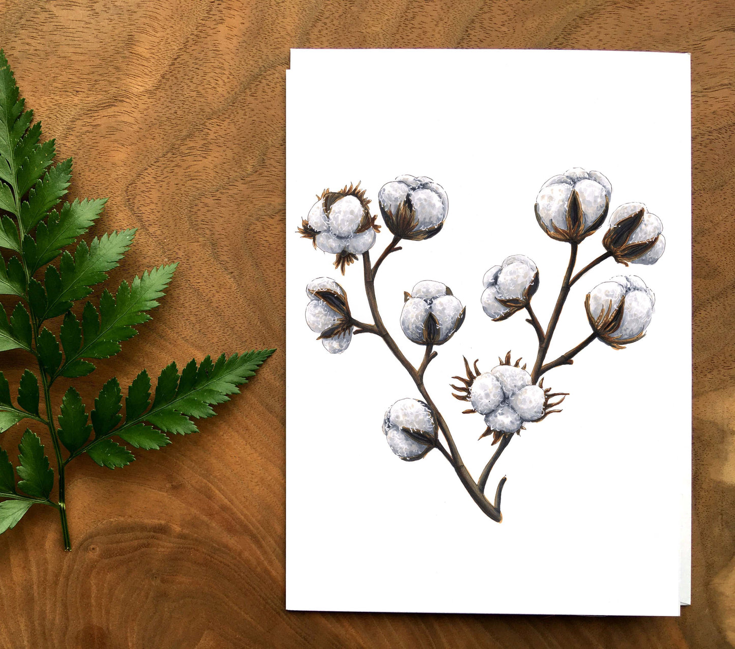Card - Cotton Heart