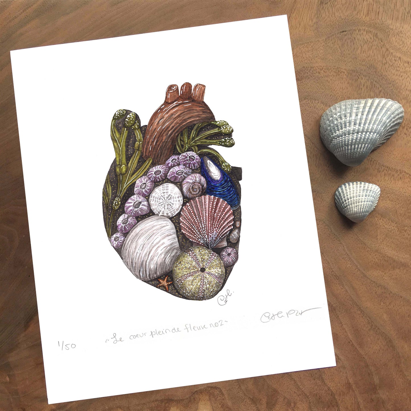 Impressions d'art - Le coeur plein de fleuve no2