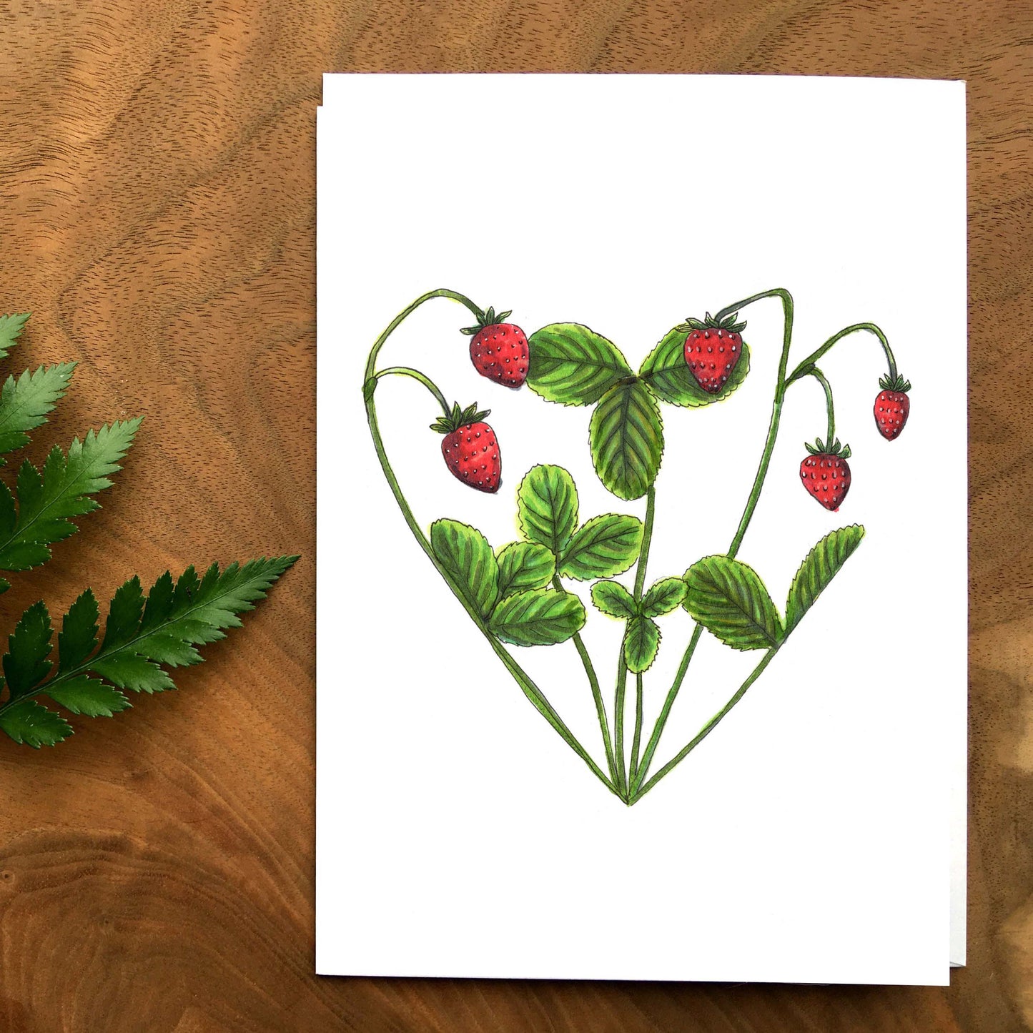 Card - Strawberry Heart