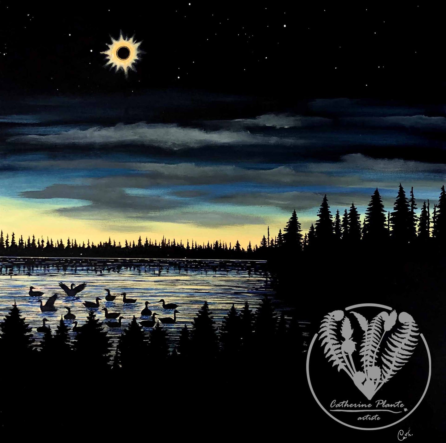 Peinture originale - L'envolée mystique