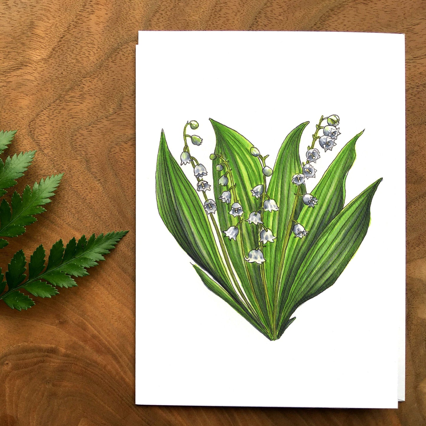 Card - Lily of the Valley Heart