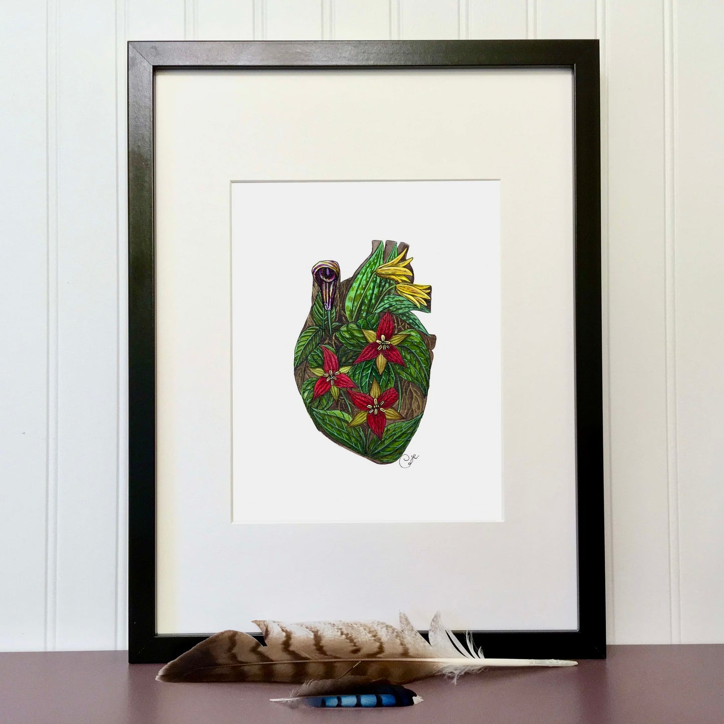 Impression d'art - Le coeur plein de printemps