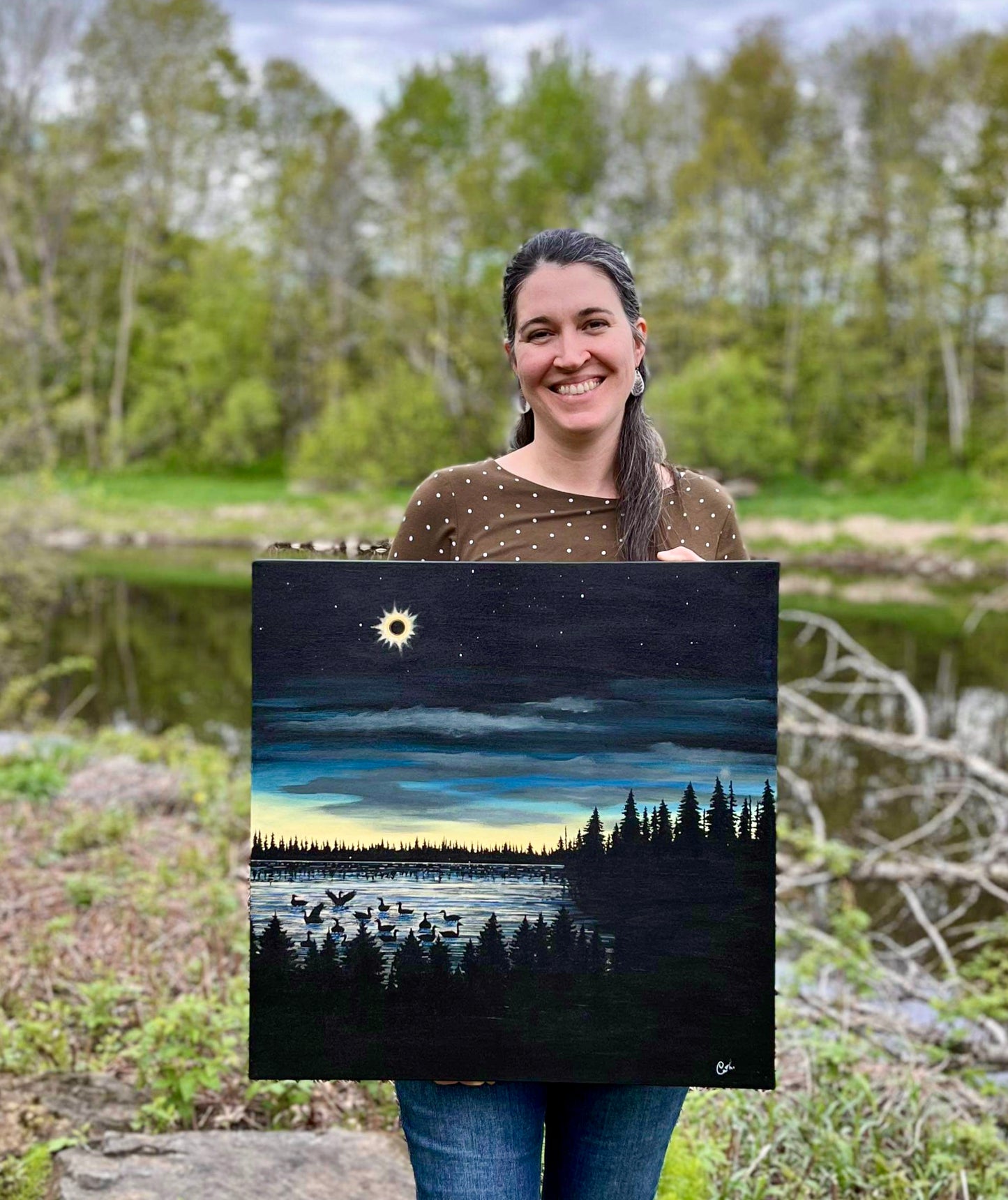 Peinture originale - L'envolée mystique