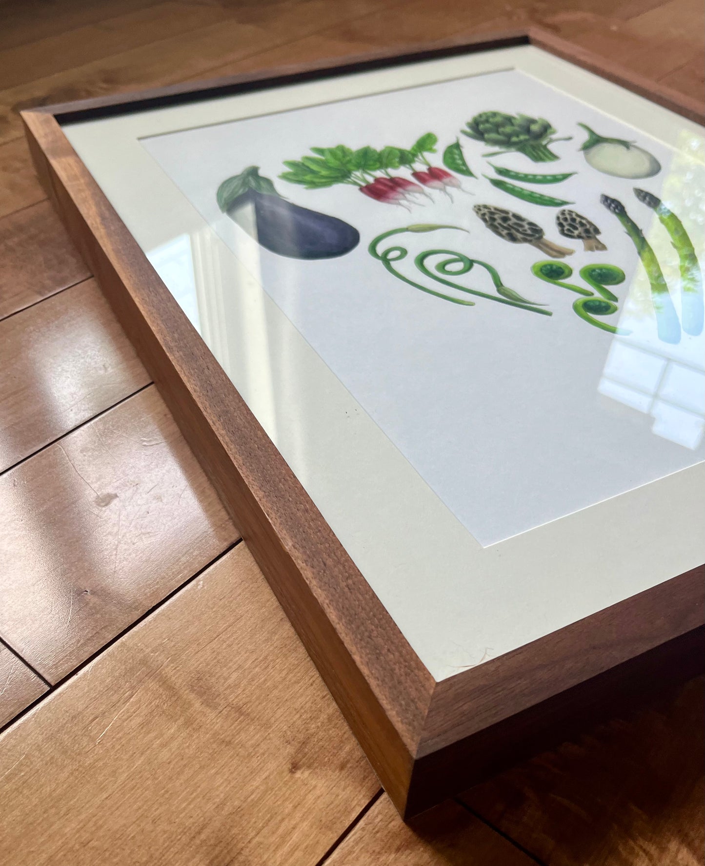 Grande illustration originale - Cœur gourmand