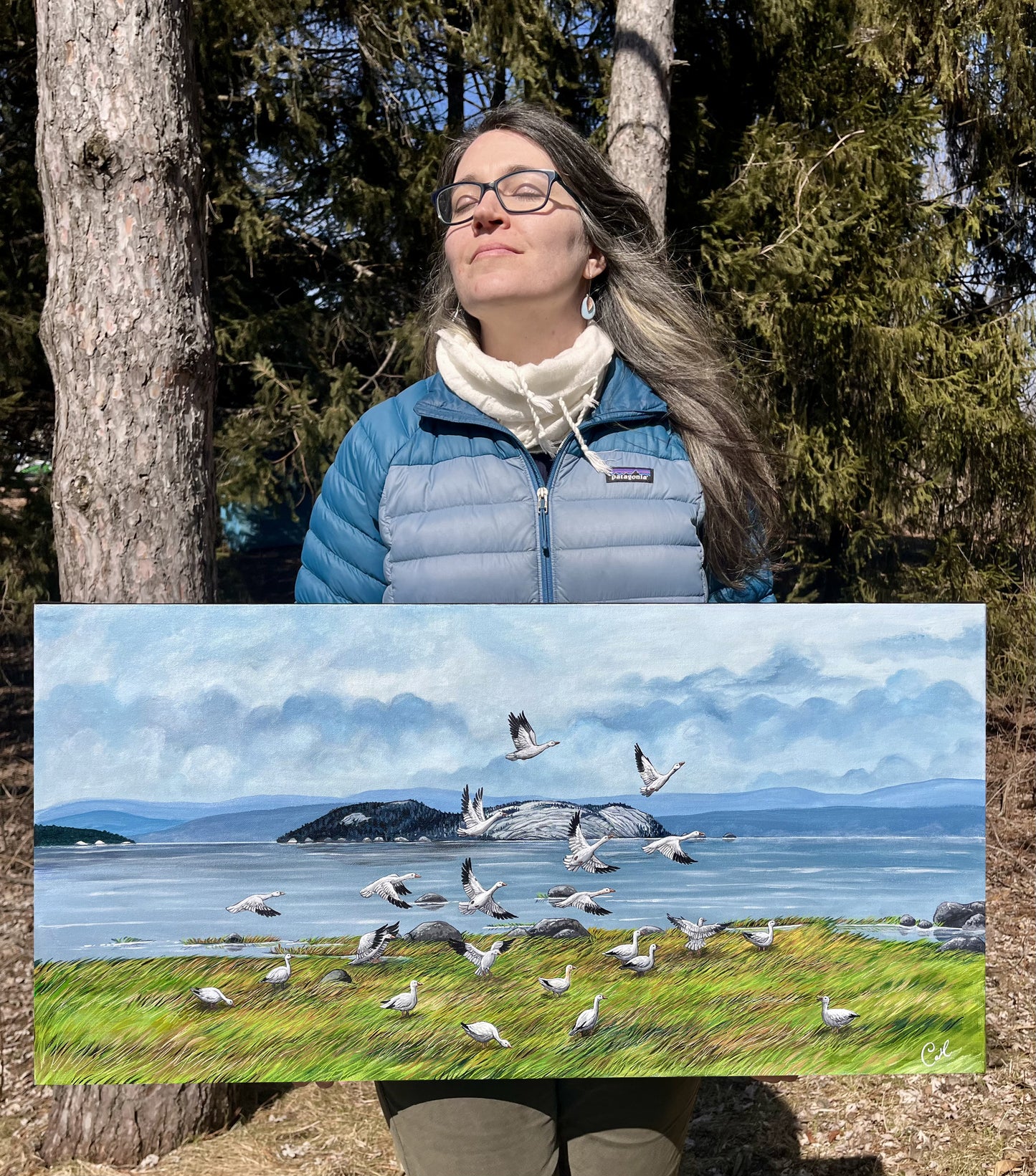 Peinture originale - L’envolée du large