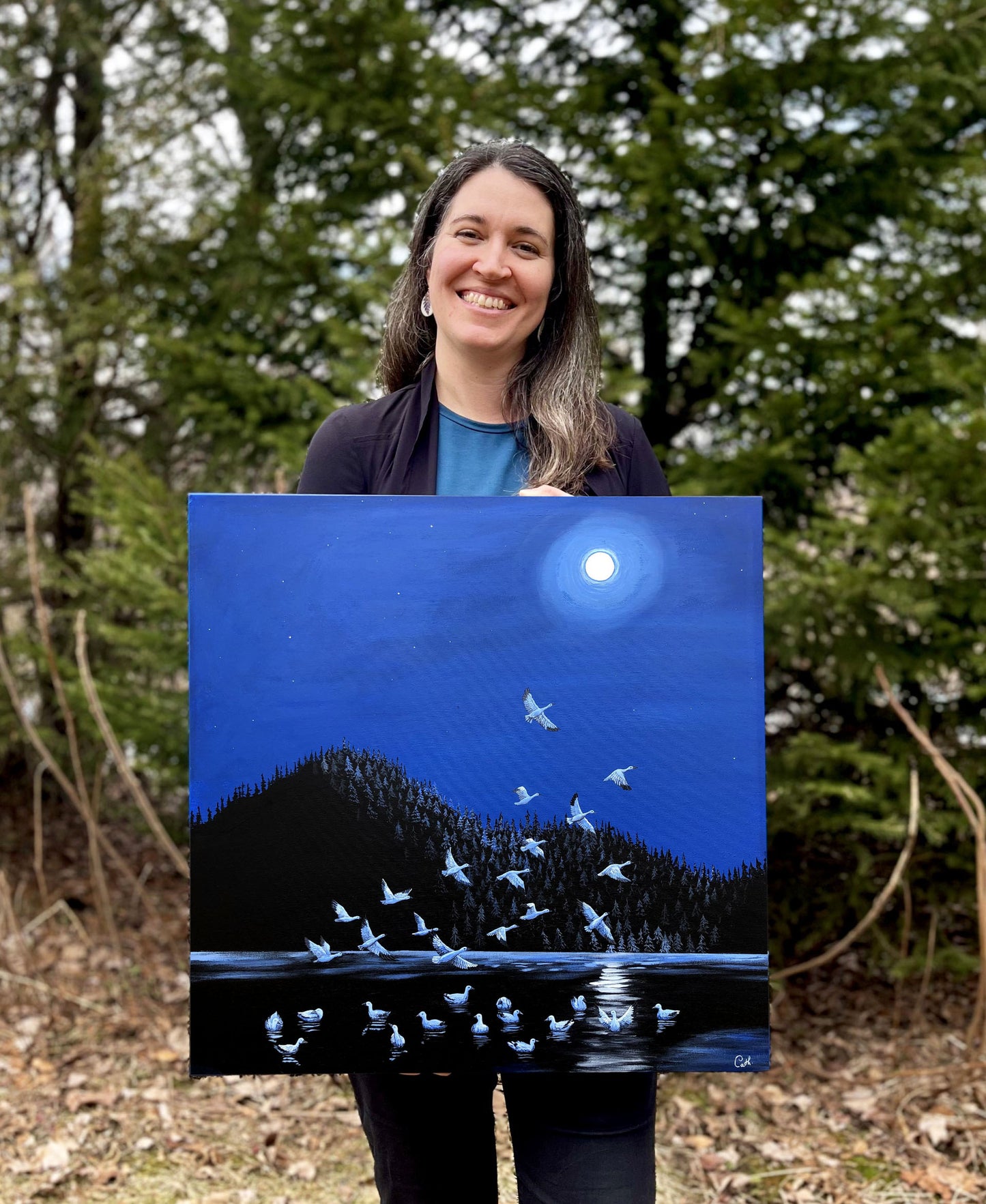 Peinture originale - Vol de nuit