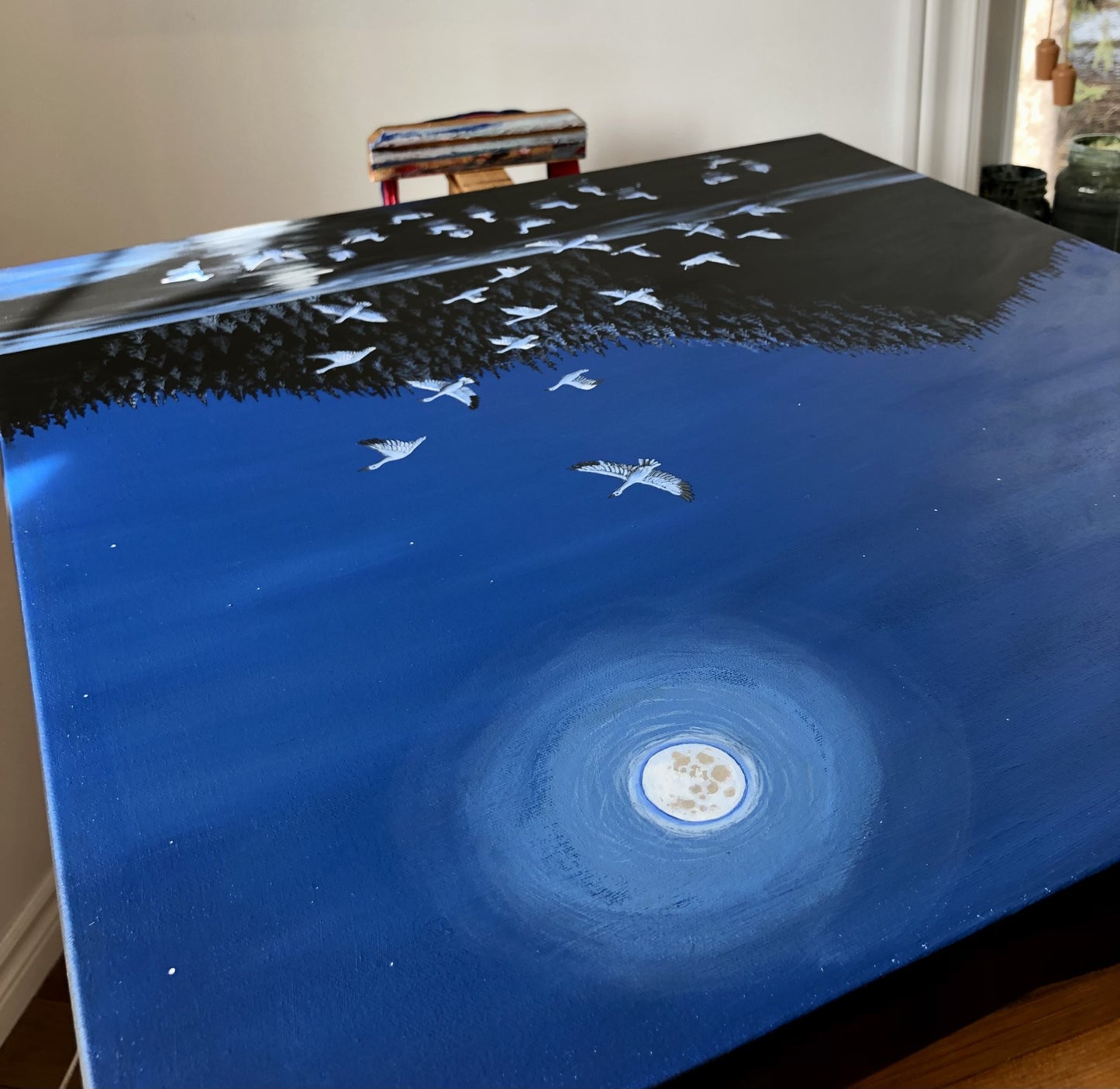 Peinture originale - Vol de nuit