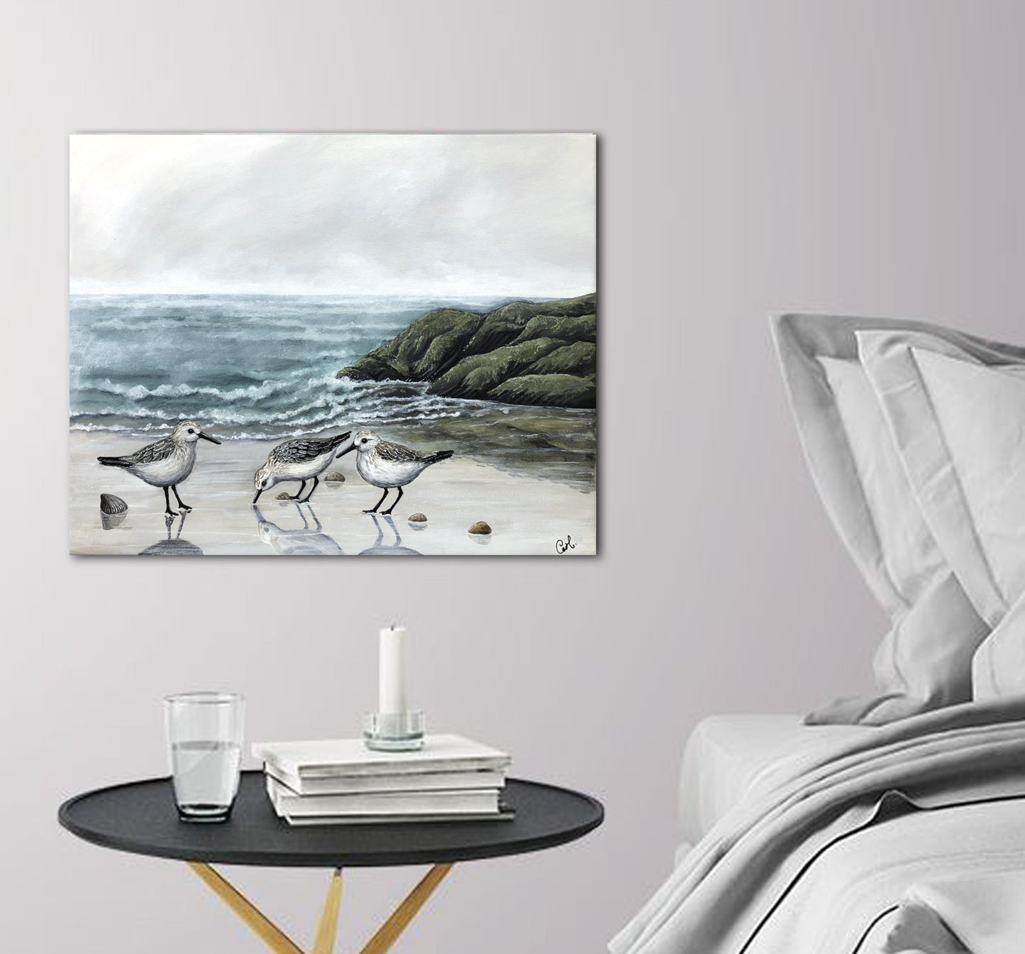 Peinture de paysage sur toile