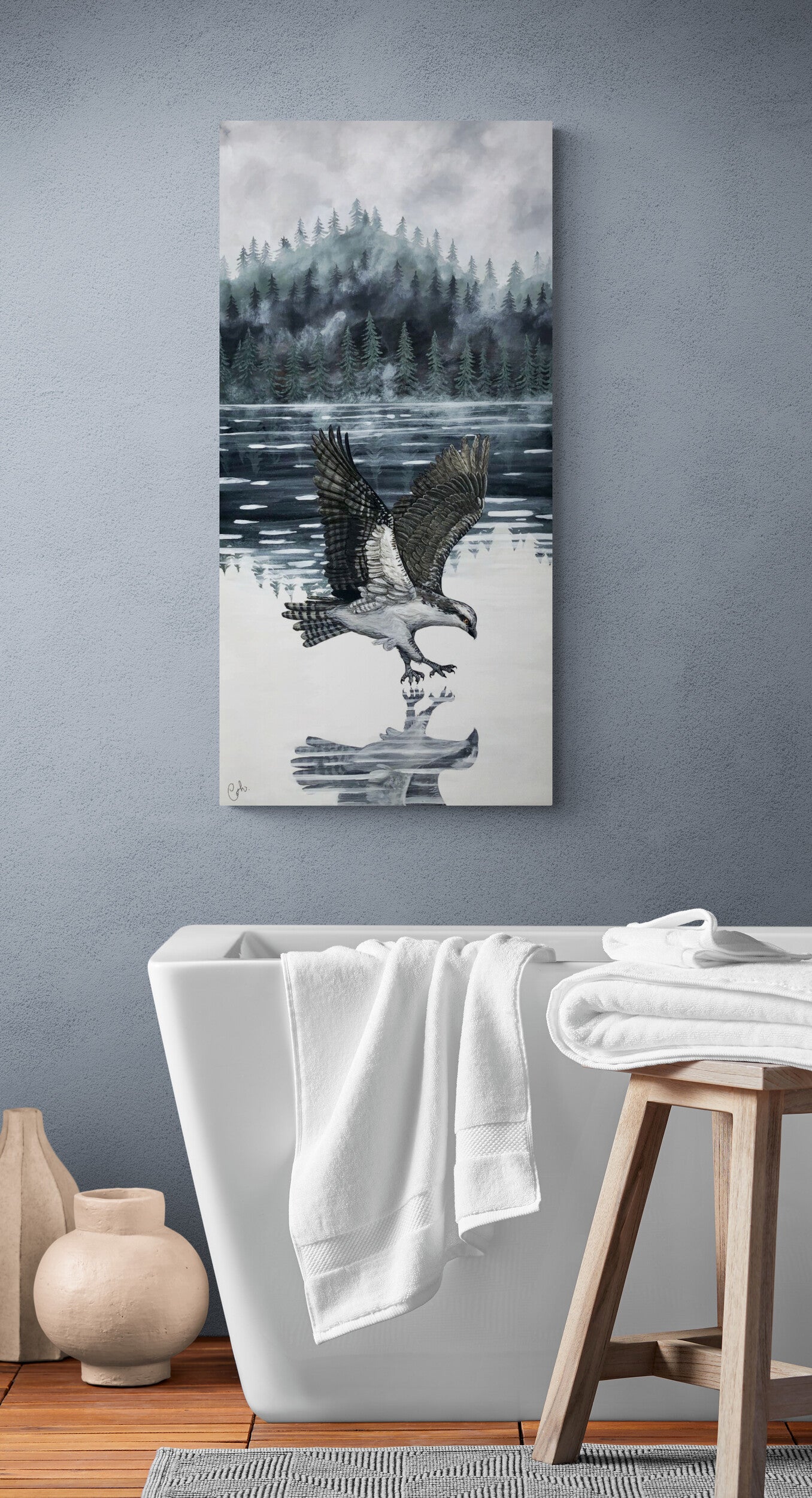 Peinture de paysage sur toile