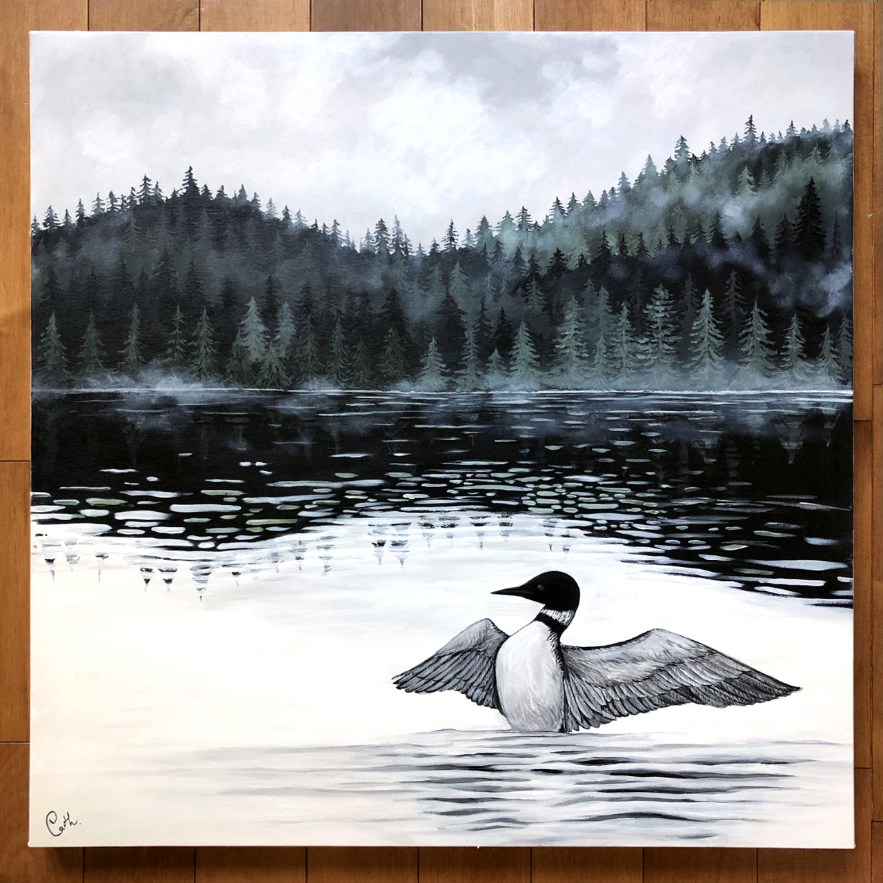 Original painting - The lake loon