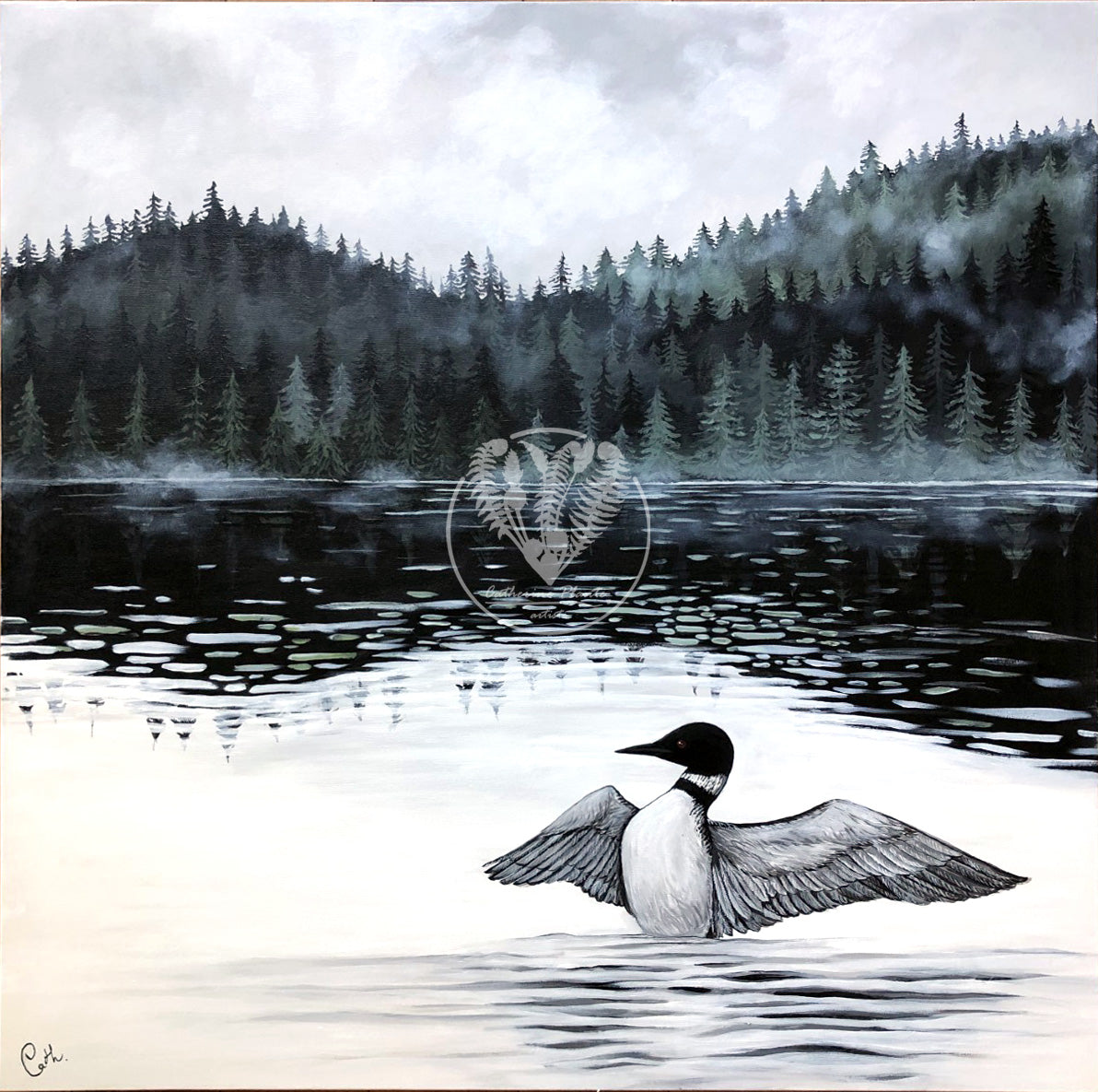 Original painting - The lake loon