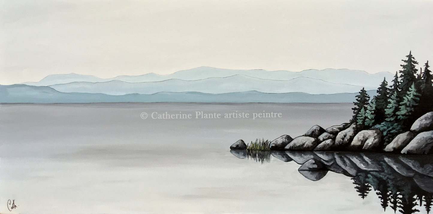 Peinture originale - Reflet de l'Islet