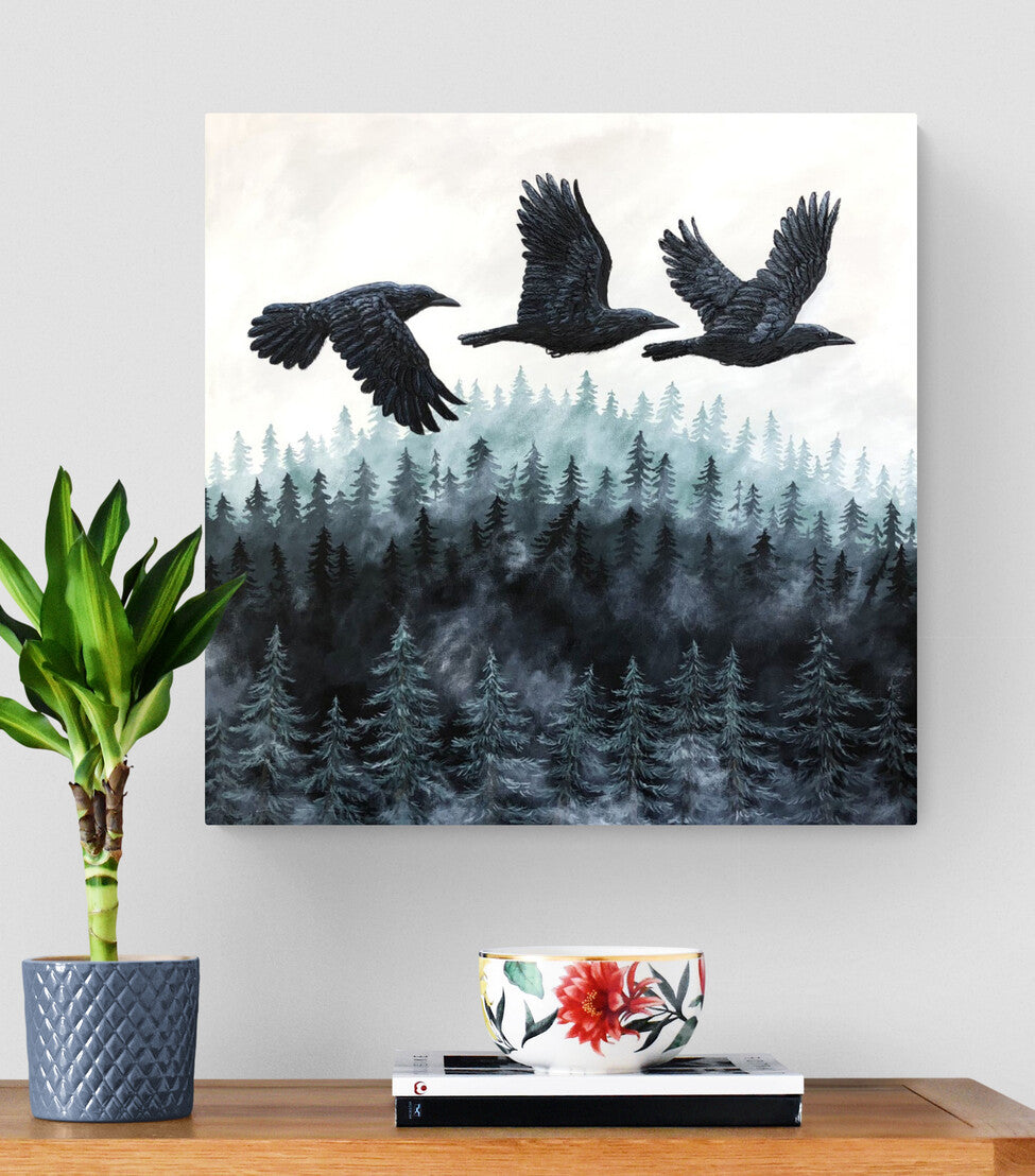 Peinture de paysage sur toile