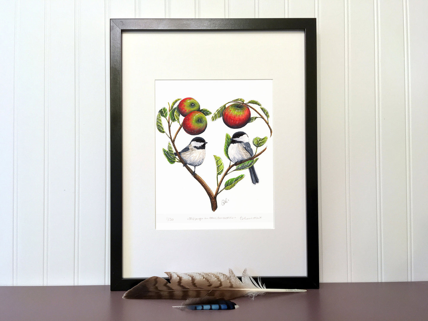 Impression d'art - Mésanges au coeur des récoltes