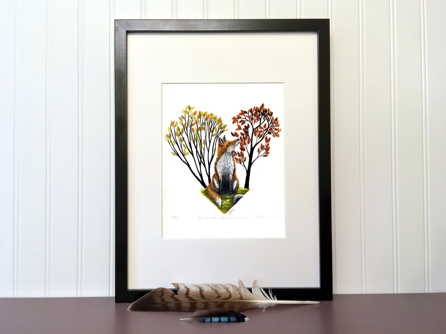 Art Print - Fox in the Heart of Autumn