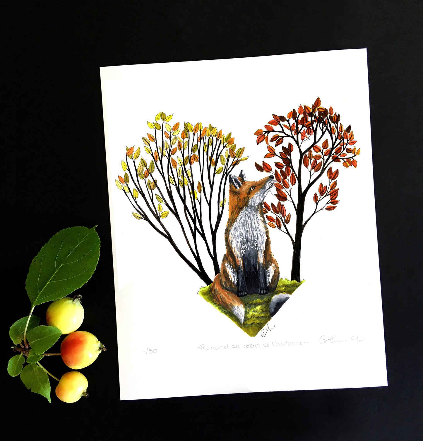 Art Print - Fox in the Heart of Autumn