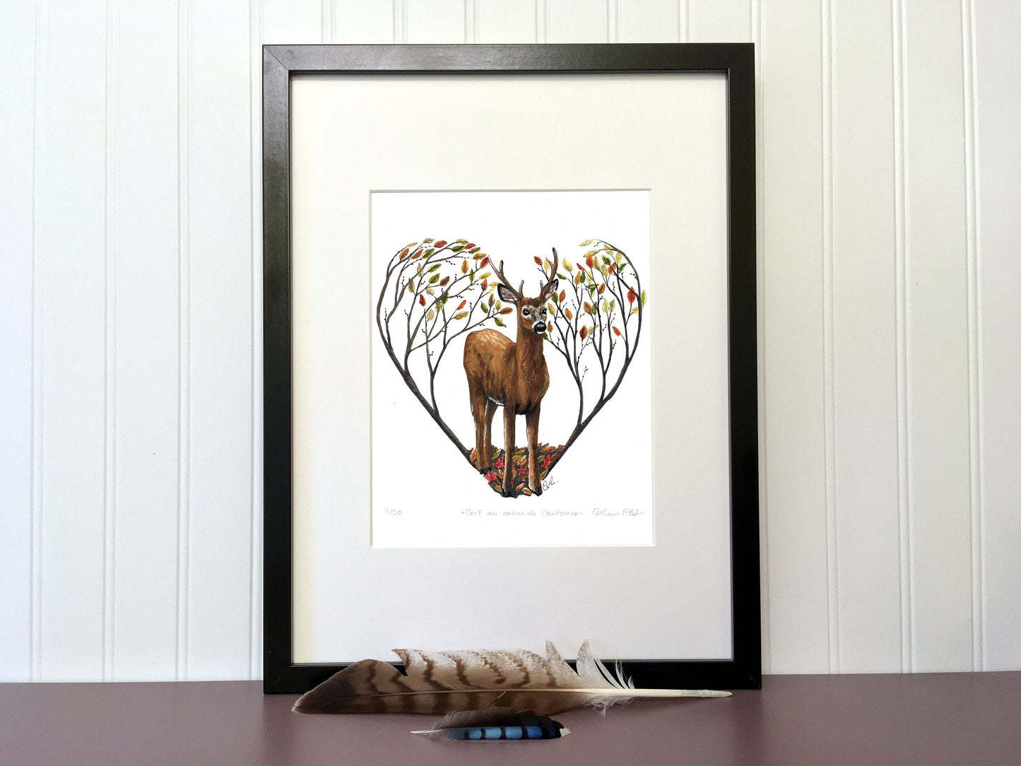 Art Print - Deer in the Heart of Autumn