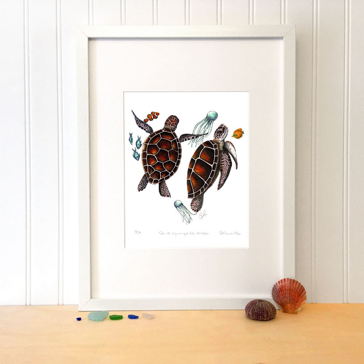 Art Print - Turtles in the Water Dance
