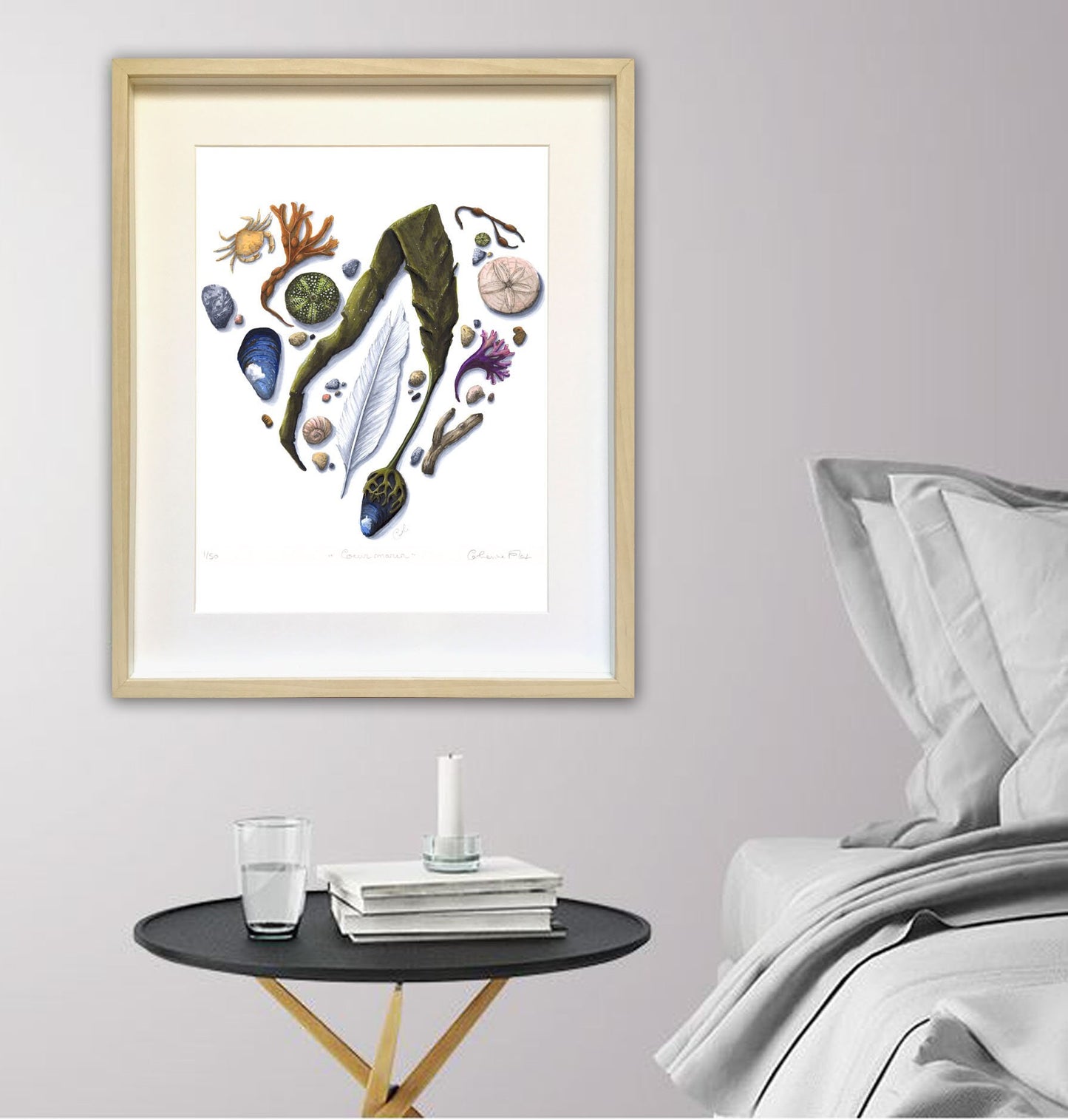 Large art print - Sea heart