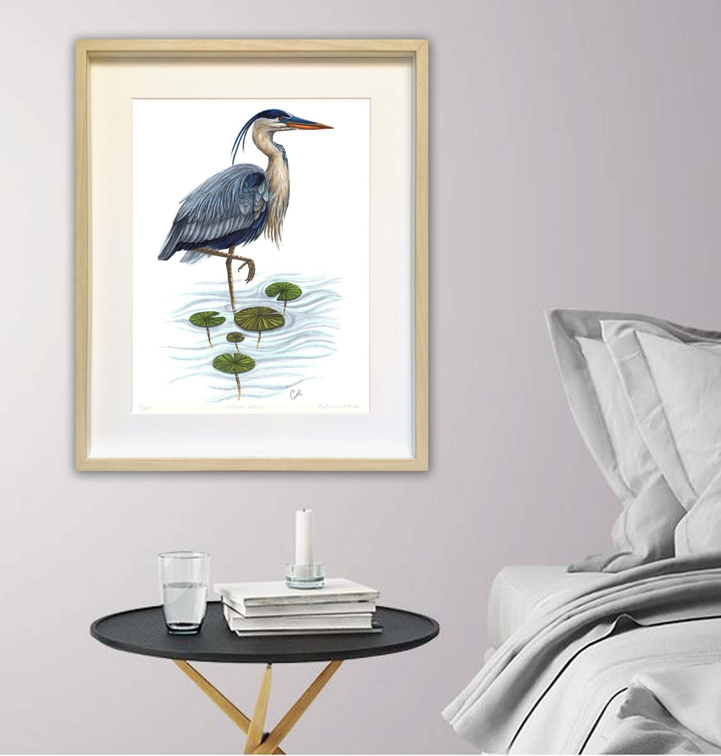 Large Art Print - Blue Heron
