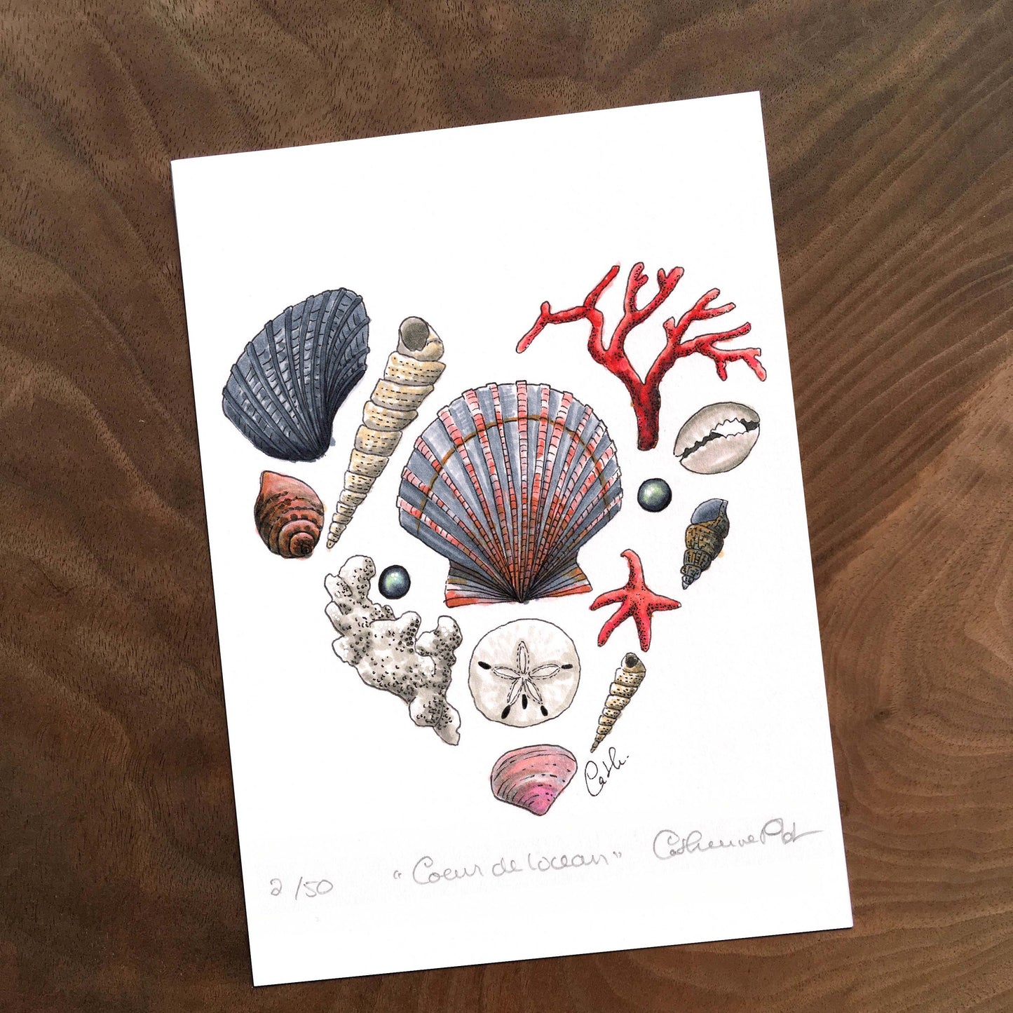 Petite impression d'art - Cœur de l'océan