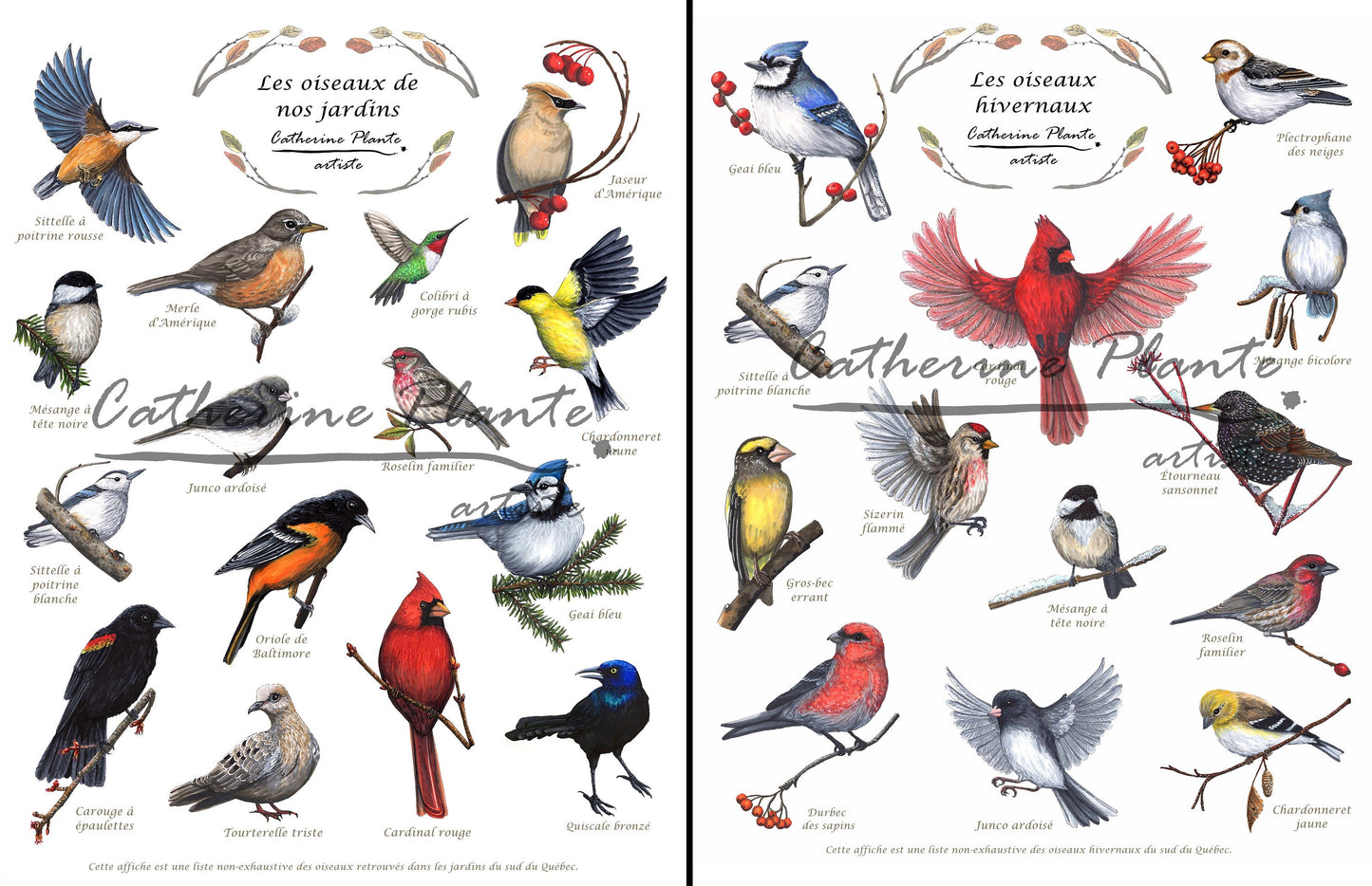 Triptyque d'affiches éducatives