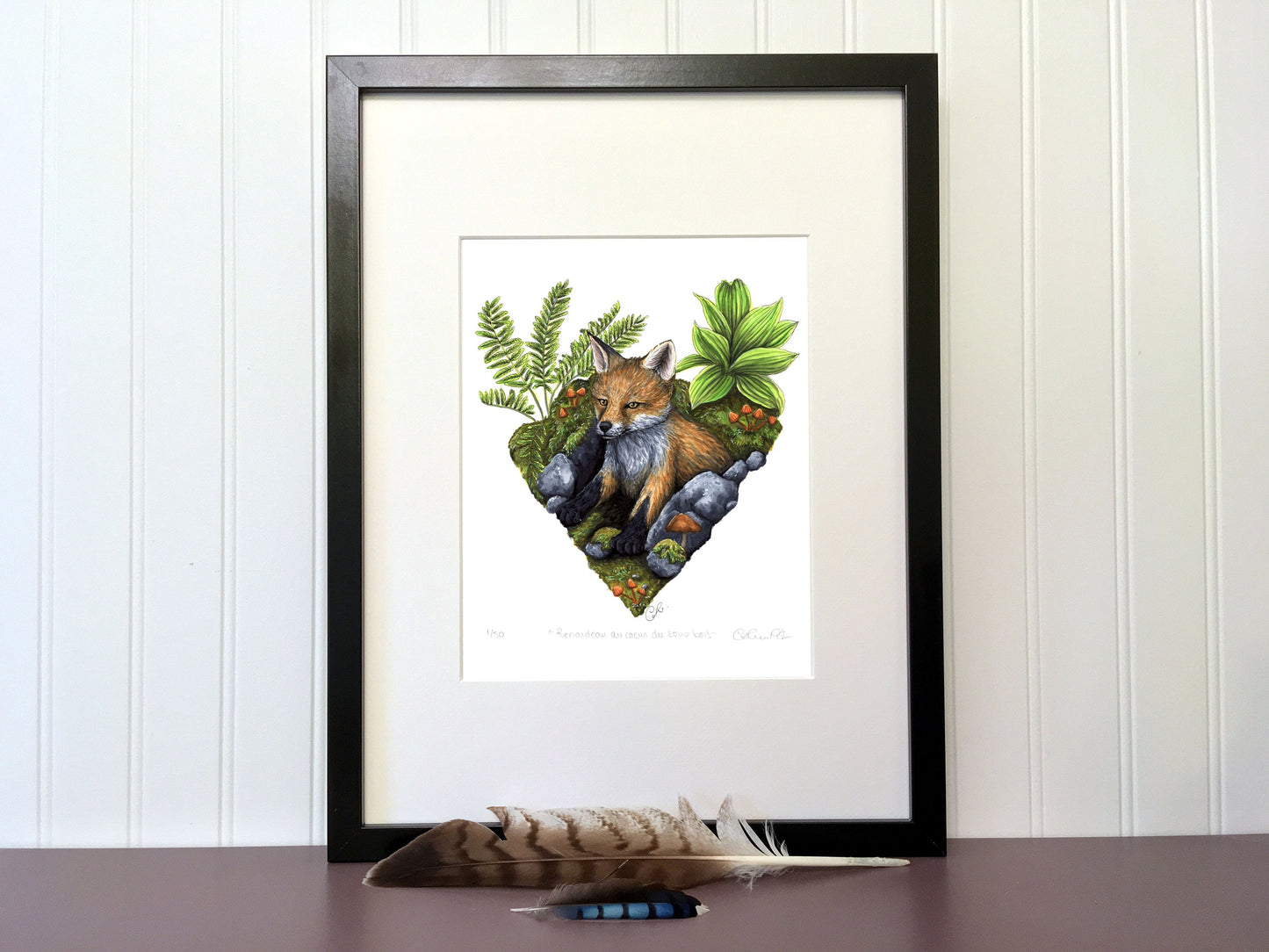 Art print - Fox cub in the heart of the undergrowth