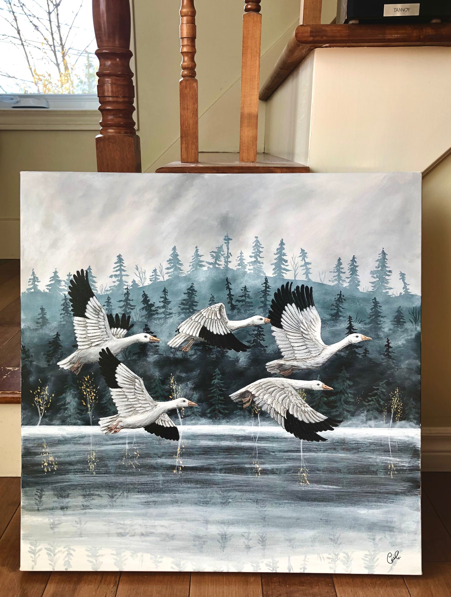 Peinture originale - Envolée migratoire