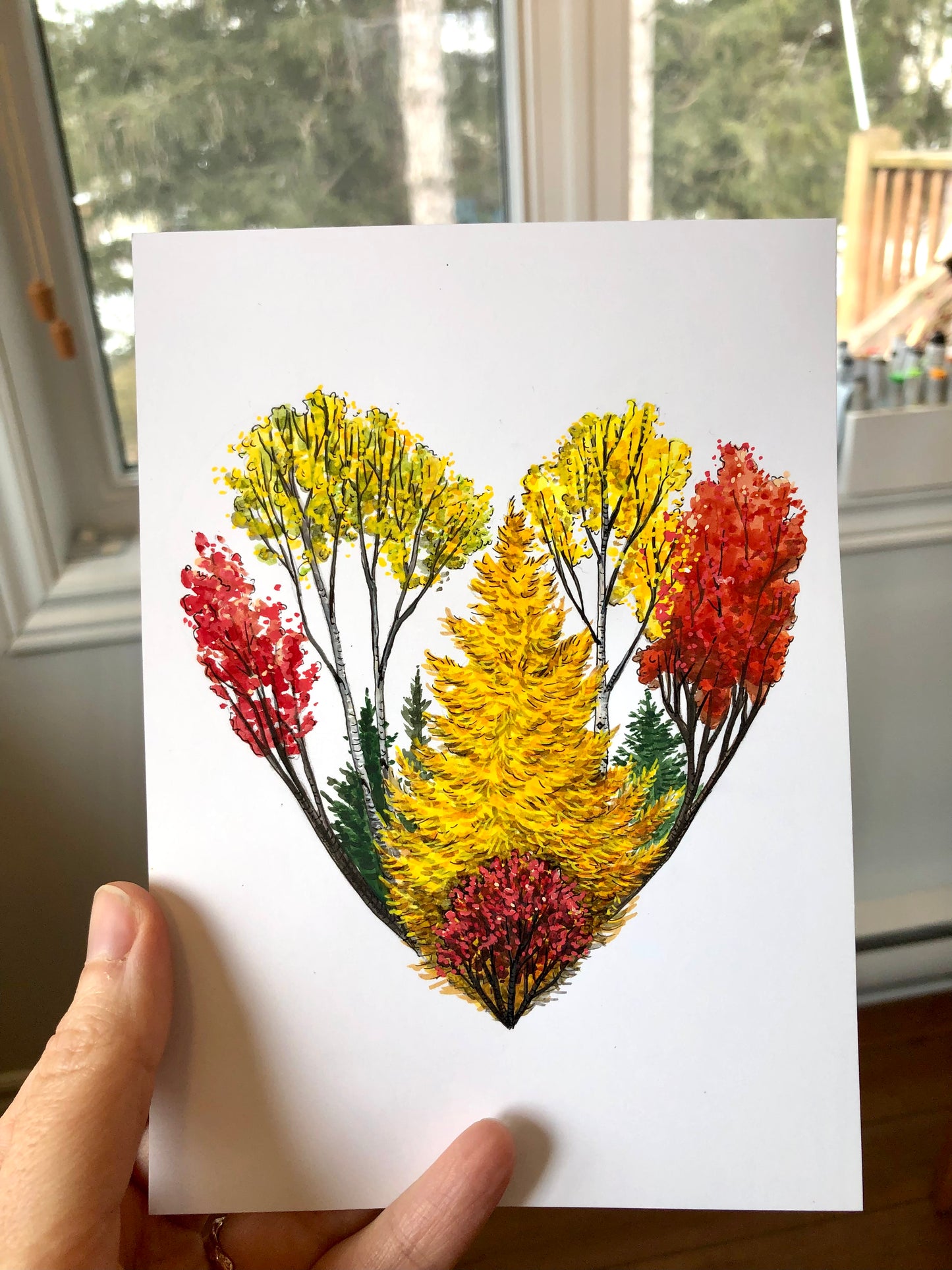 Illustration botanique ou animalière sur papier