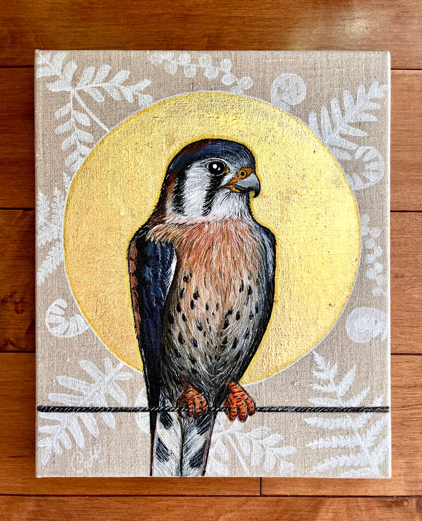 Peinture originale - Sainte-Crécerelle