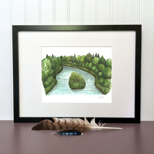 Illustration originale - Bande riveraine