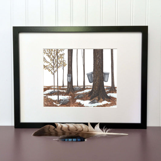 Illustration originale - Érablière