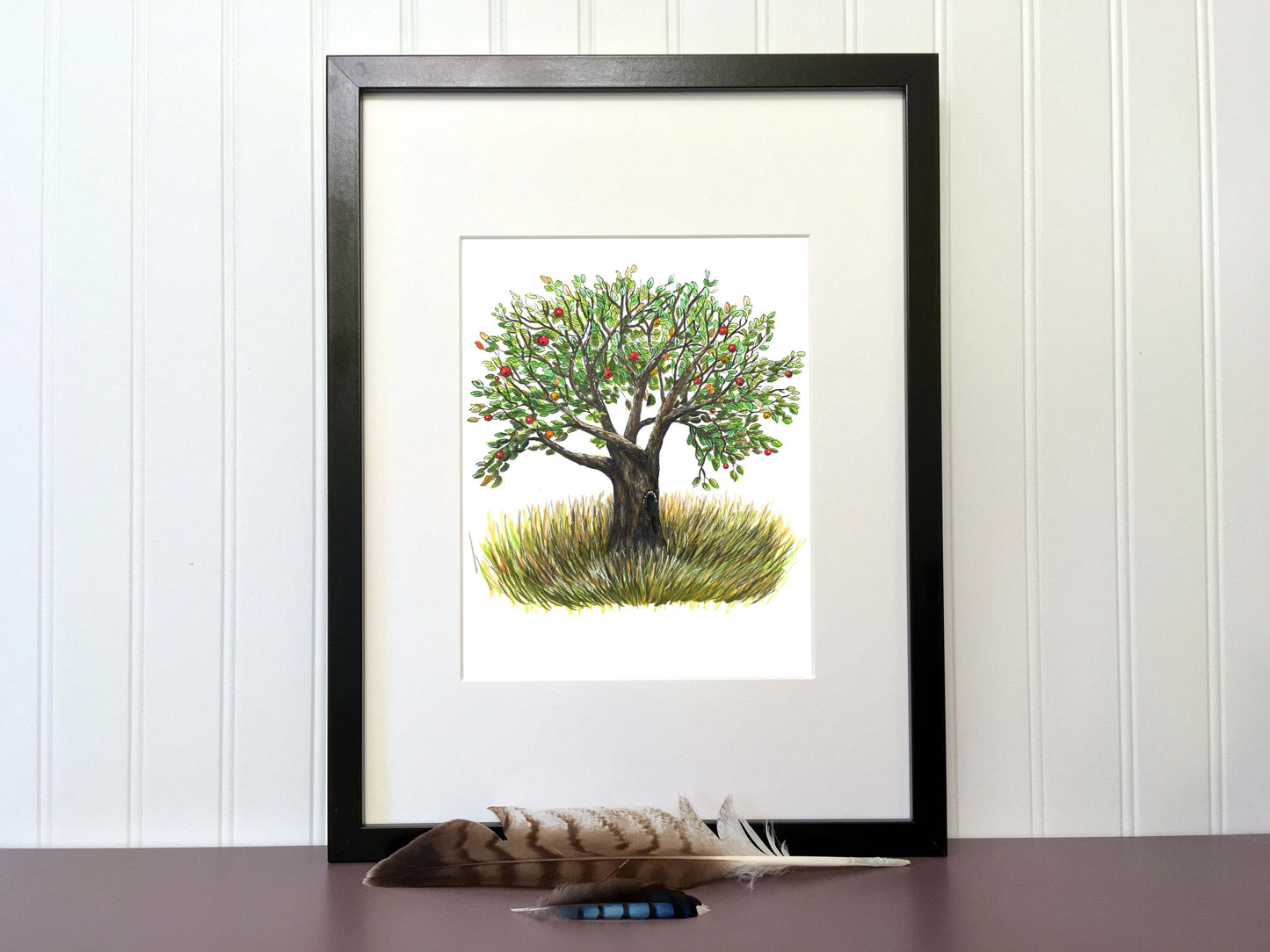 Illustration originale - Le pommier