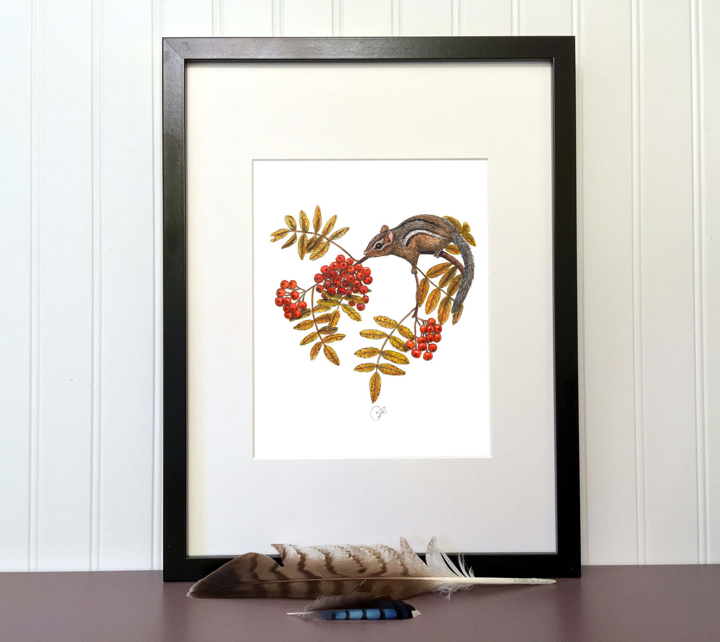 Impression d'art - Le tamia au sorbier