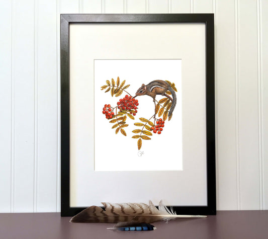 Impression d'art - Le tamia au sorbier