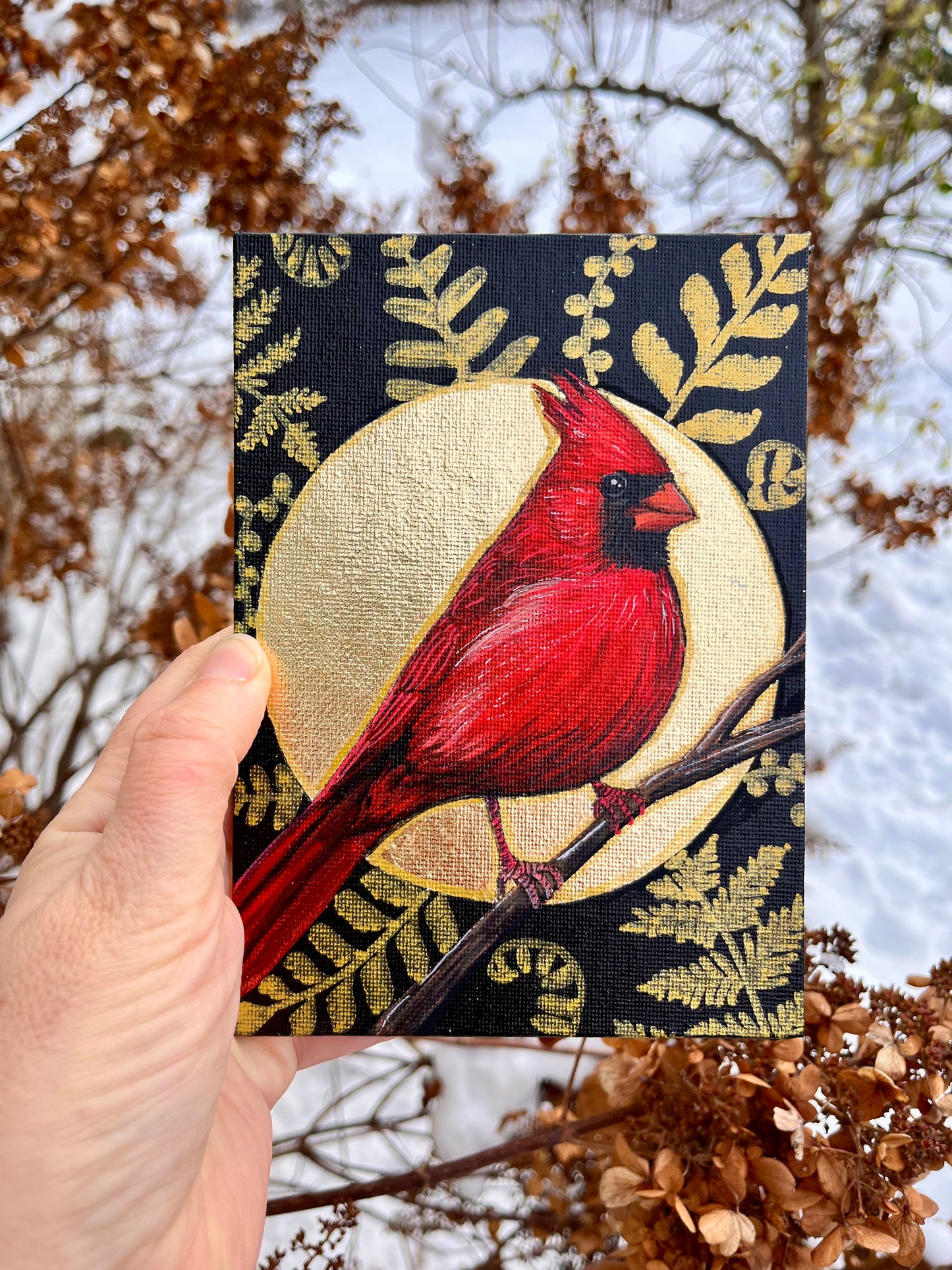 Peinture originale - Saint-Cardinal