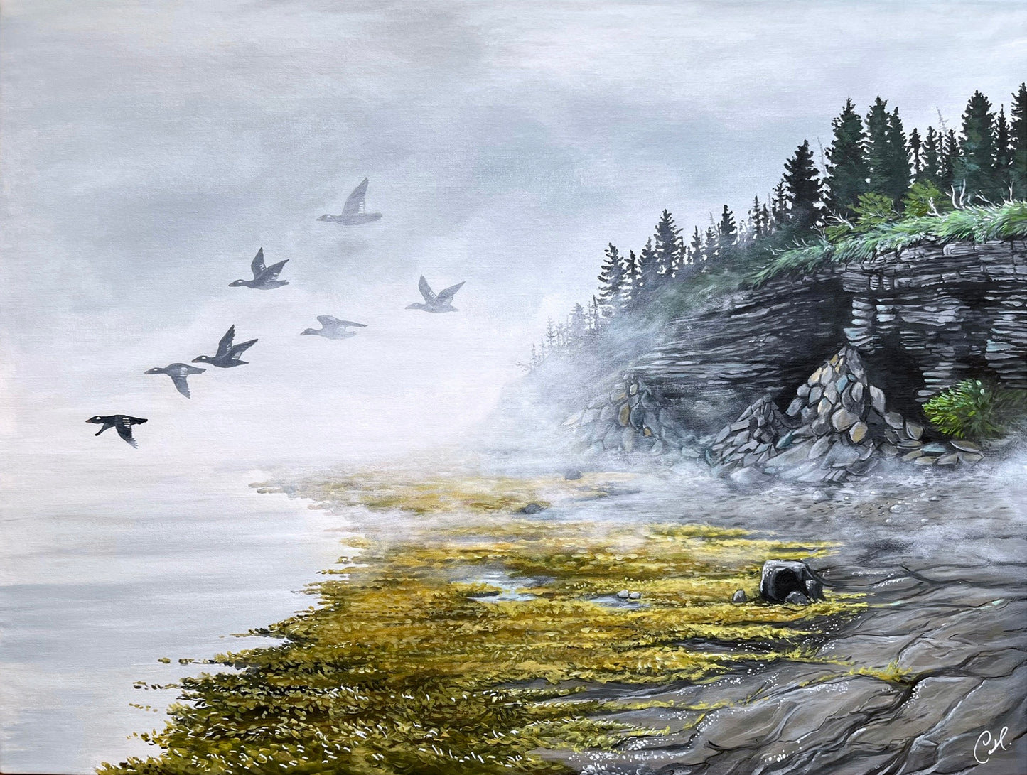 Original Painting - Mist on the Big Island