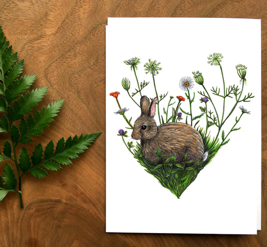 Carte - Lapin au coeur de l'été