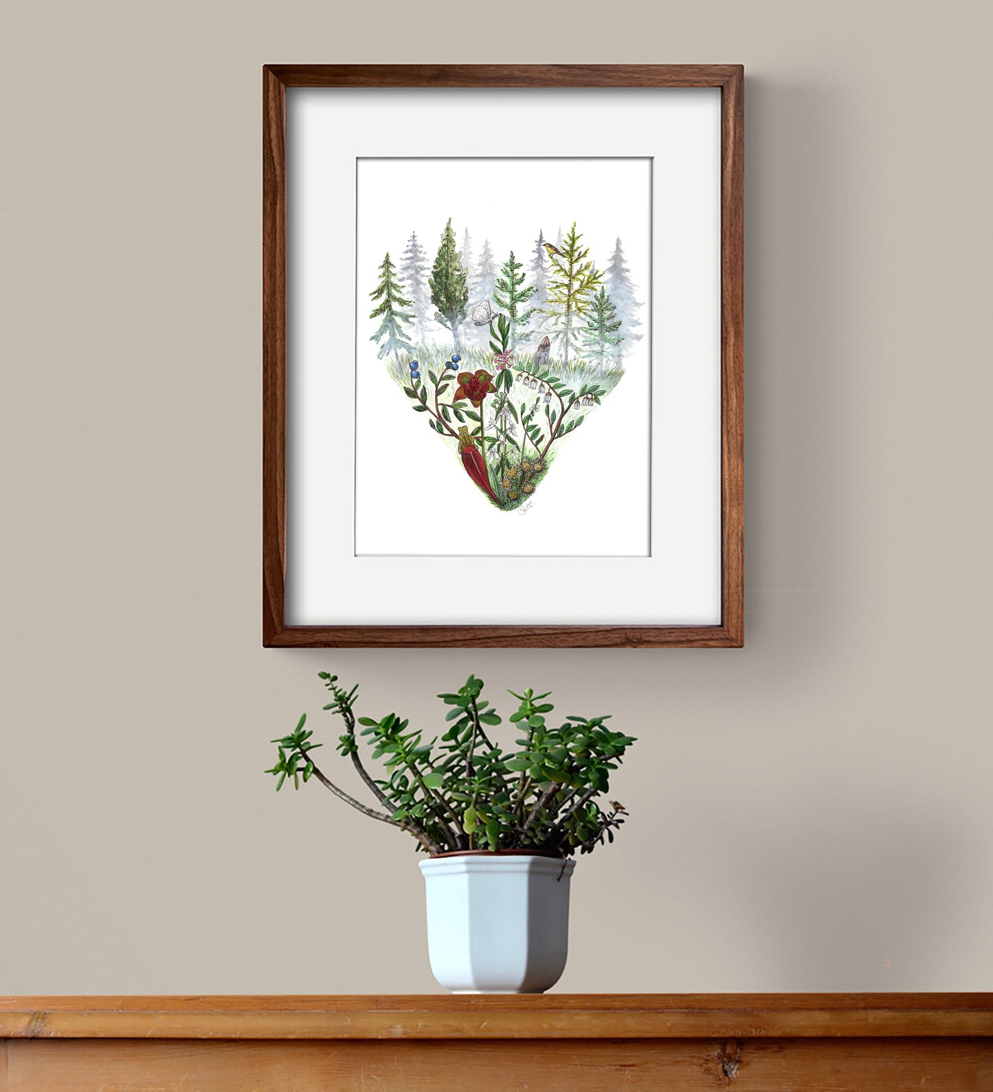 Cardinals and the Ginkgo