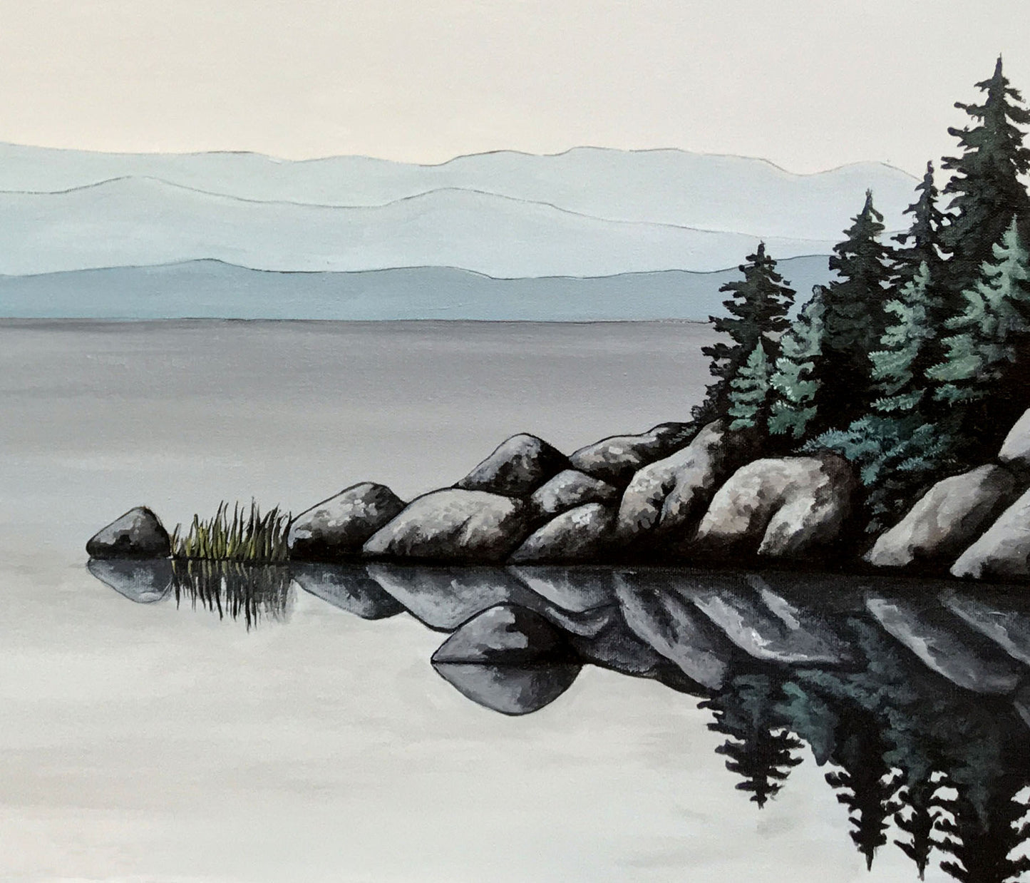 Peinture originale - Reflet de l'Islet